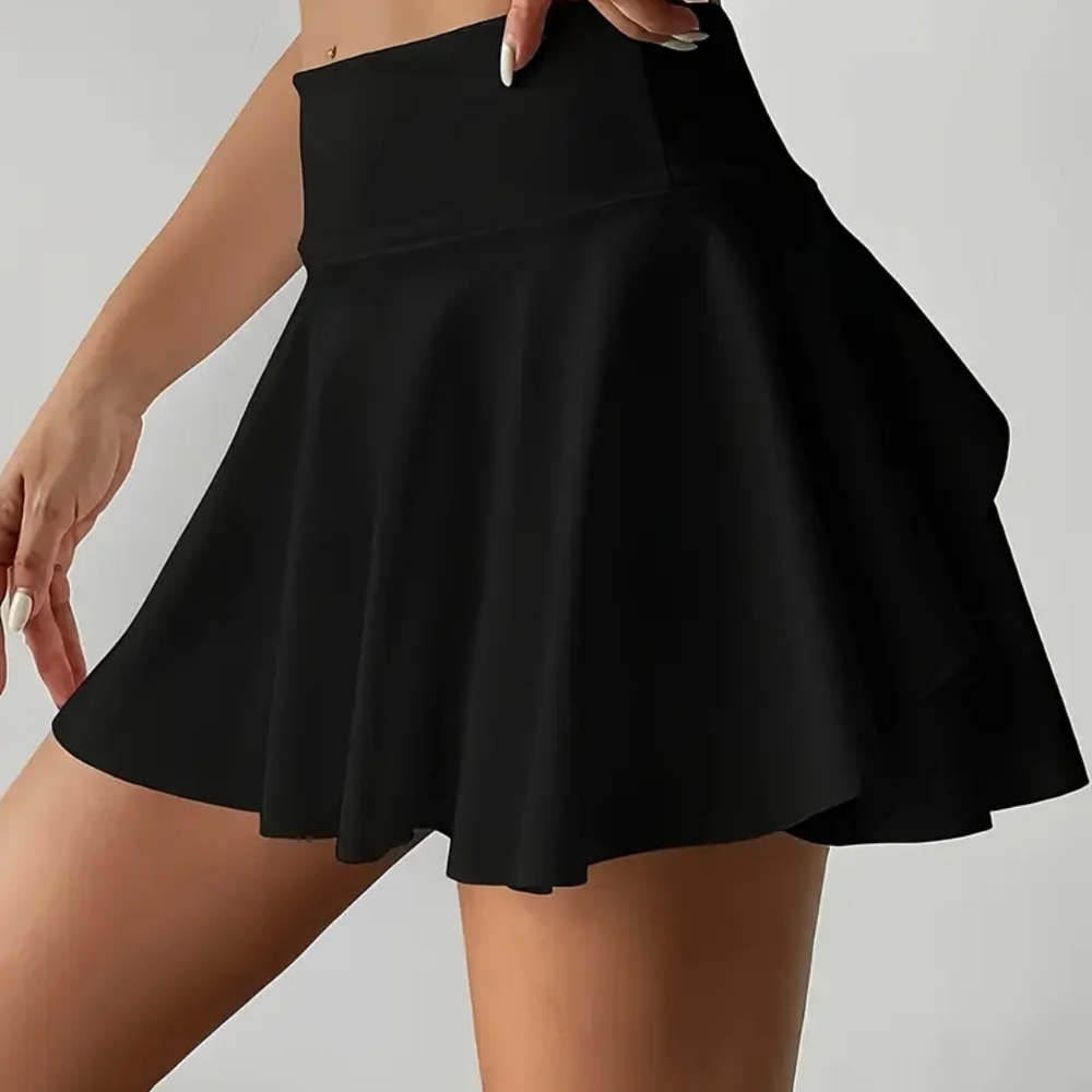 Black Athletic Tennis / Pickleball Skirt Skort w/ Pocket - NEW! - Picture 4 of 5